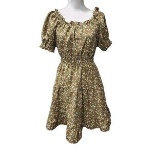 Blu Pepper Floral Sundress Green Sizes Medium